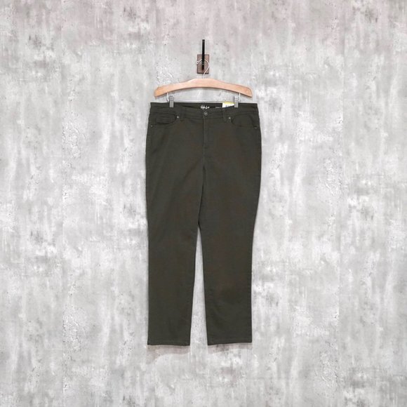 Style & Co High Rise Straight Leg Tummy Control Jeans, 14S - Picture 1 of 4